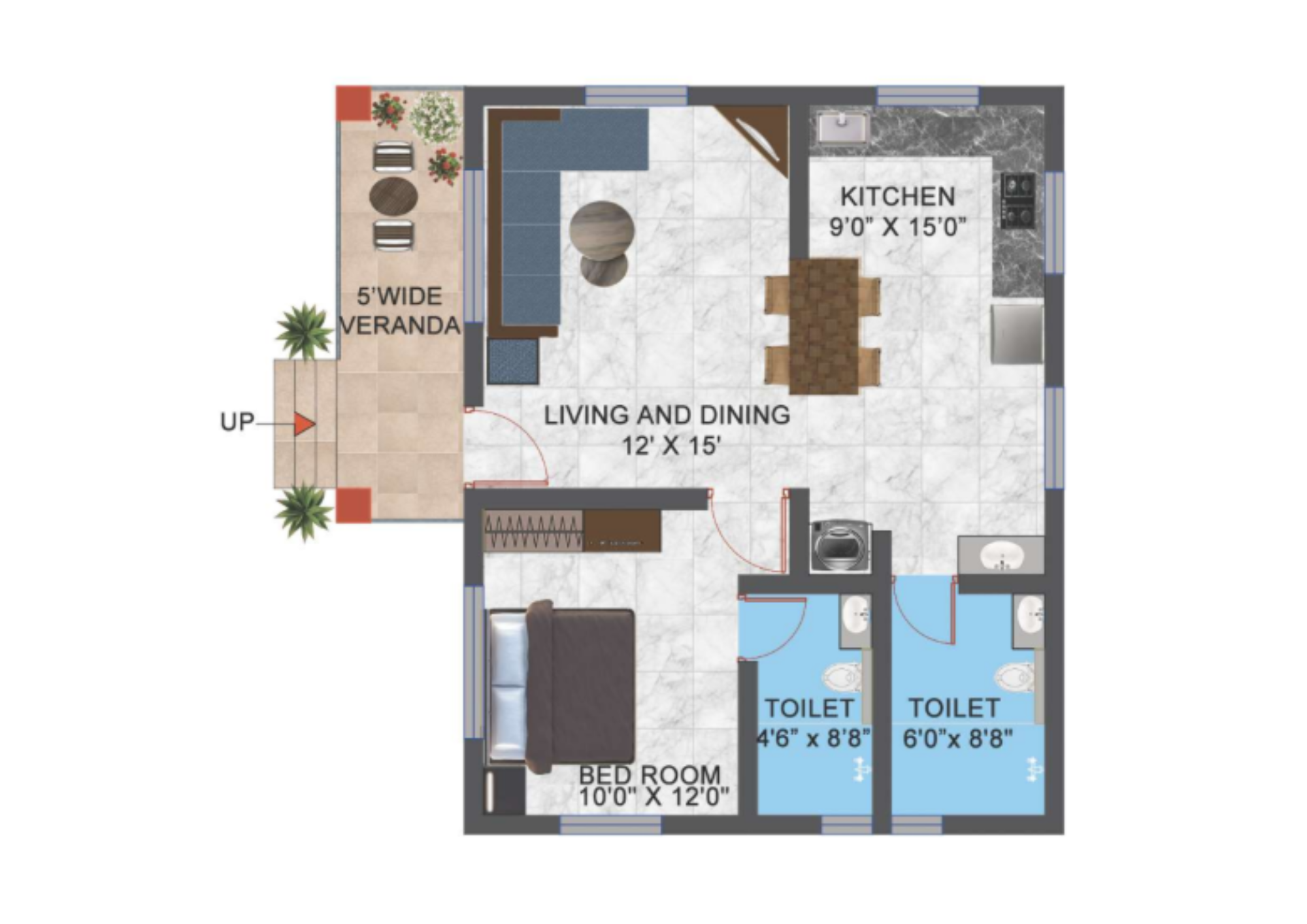 1 BHK Bungalow View