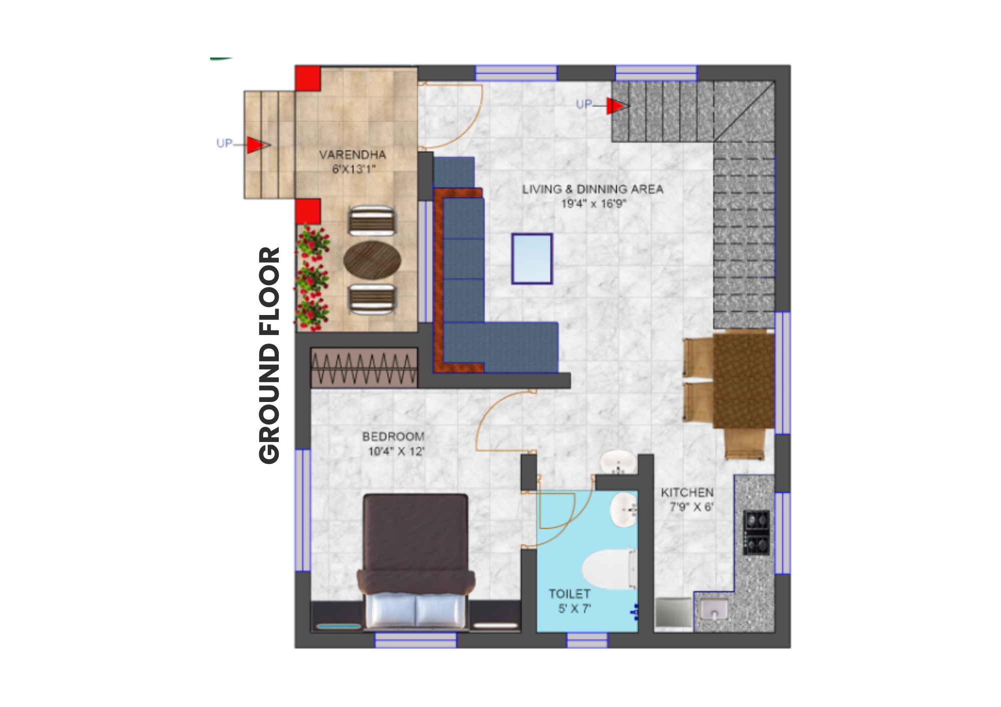 3 BHK Eco Villa View
